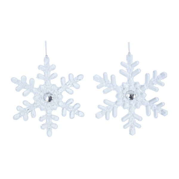 Clear Acrylic Diamante Snowflake